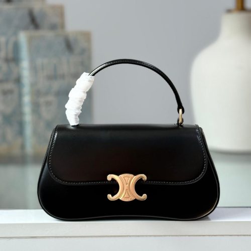 Celine Handbag Teen Lola Black Calfskin
