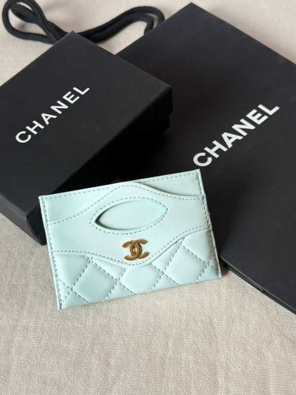 Chanel 31 Card Holder Baby Blue