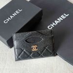 Chanel 31 Card Holder Black Caviar Leather