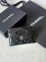 Chanel 31 Card Holder Black Lambskin Leather