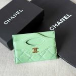 Chanel 31 Card Holder Pastel Green
