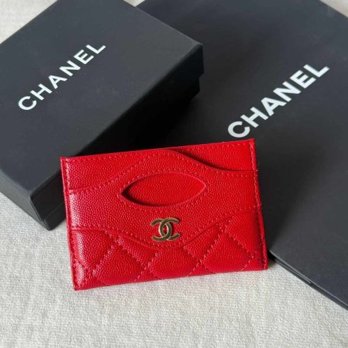 Chanel 31 Card Holder Red