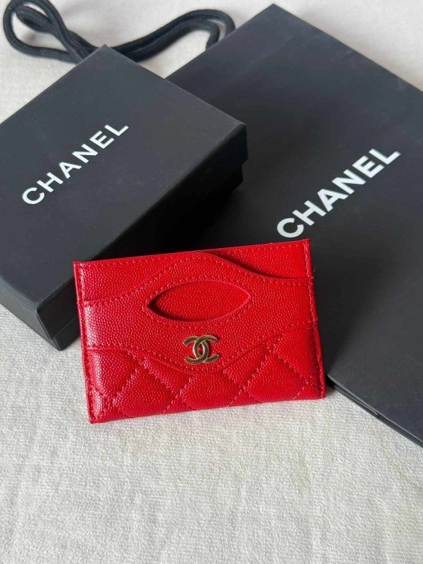 Chanel 31 Card Holder Red