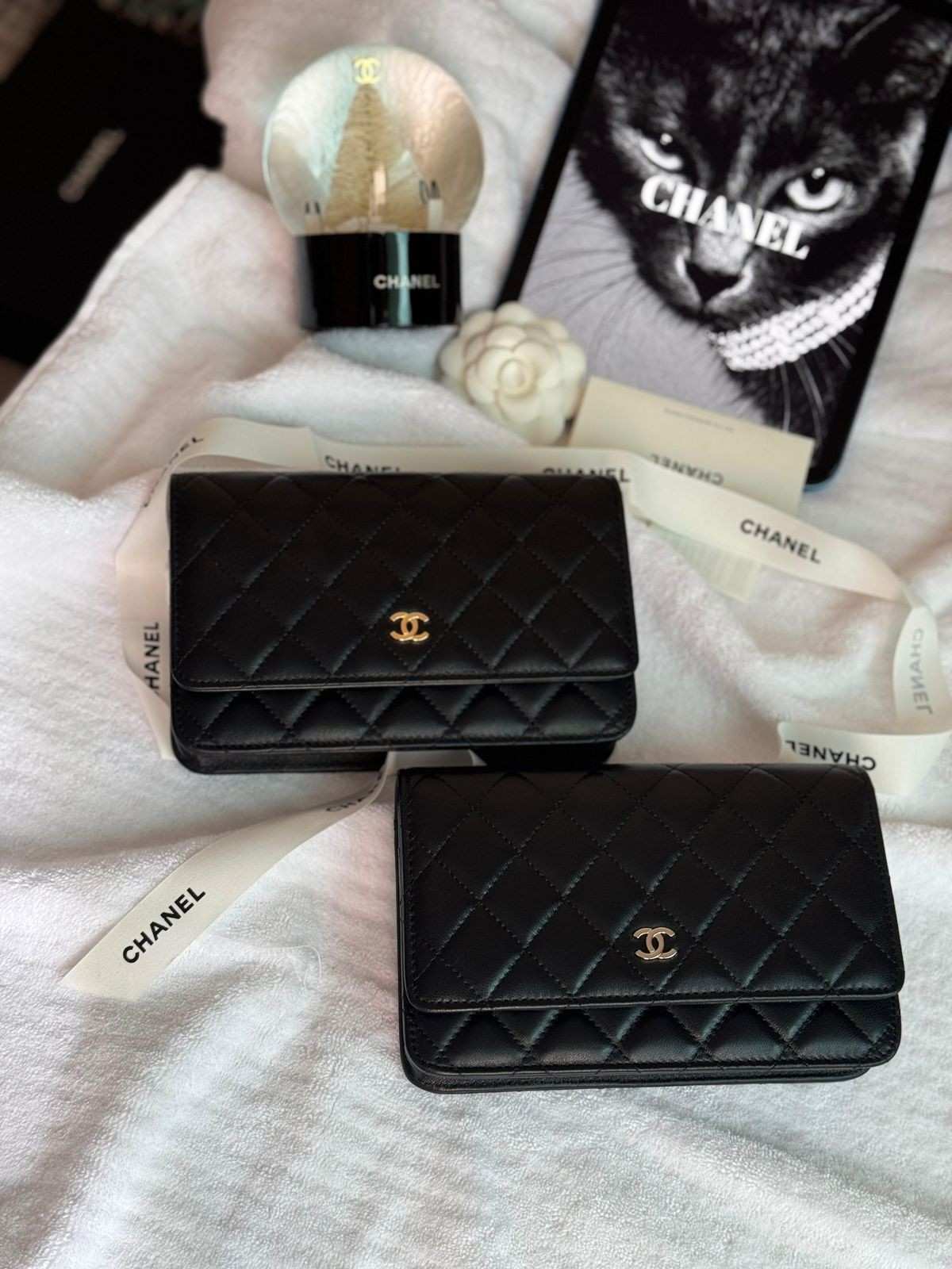 Chanel Classic Wallet On Chain Black Lambskin Leather Chanel Classic Wallet On Chain Black Lambskin Leather