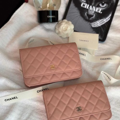 Chanel Classic Wallet On Chain Light Pink