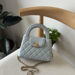 Chanel Kelly Bag Mini Baby Blue Calfskin