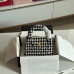 Chanel Kelly Bag Mini Black White Tweed