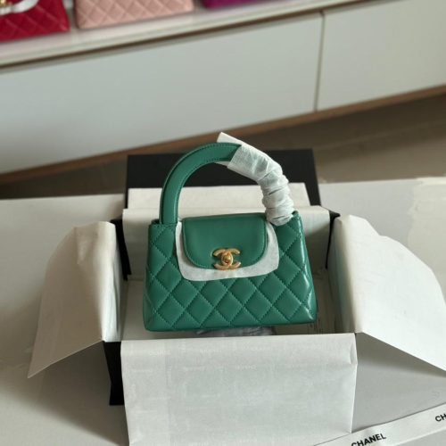 Chanel Kelly Bag Mini Light Green Calfskin