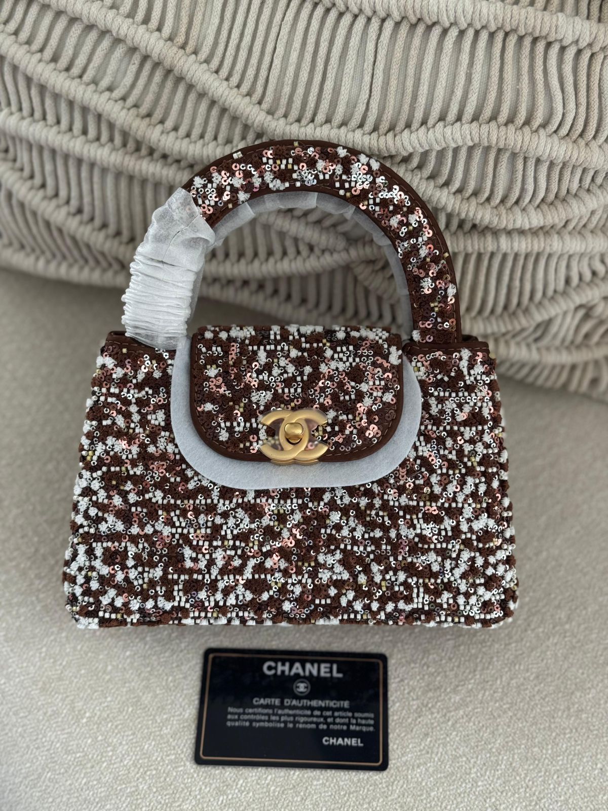 Chanel Kelly Bag Mini Multi-Colored Sequined Chanel Kelly Bag Mini Multi-Colored Sequined
