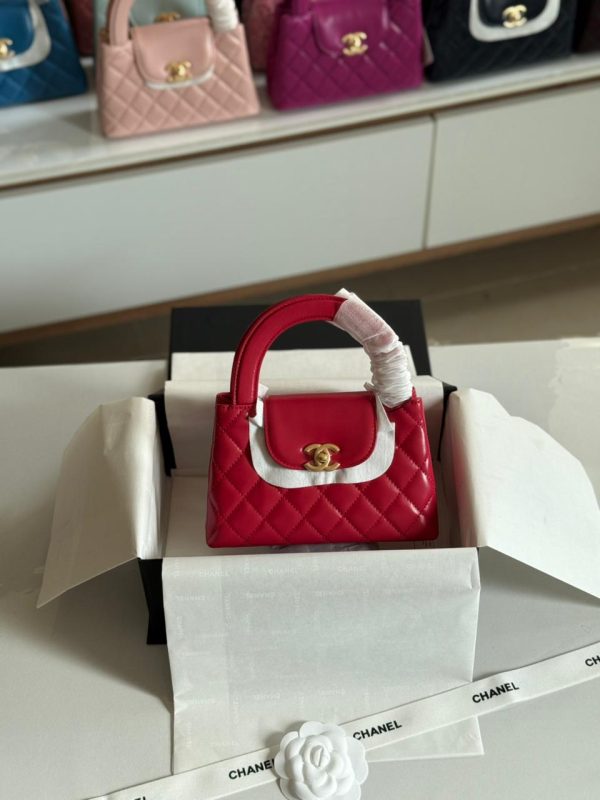 Chanel Kelly Bag Mini Red Calfskin