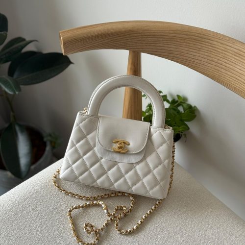 Chanel Kelly Bag Mini White Calfskin