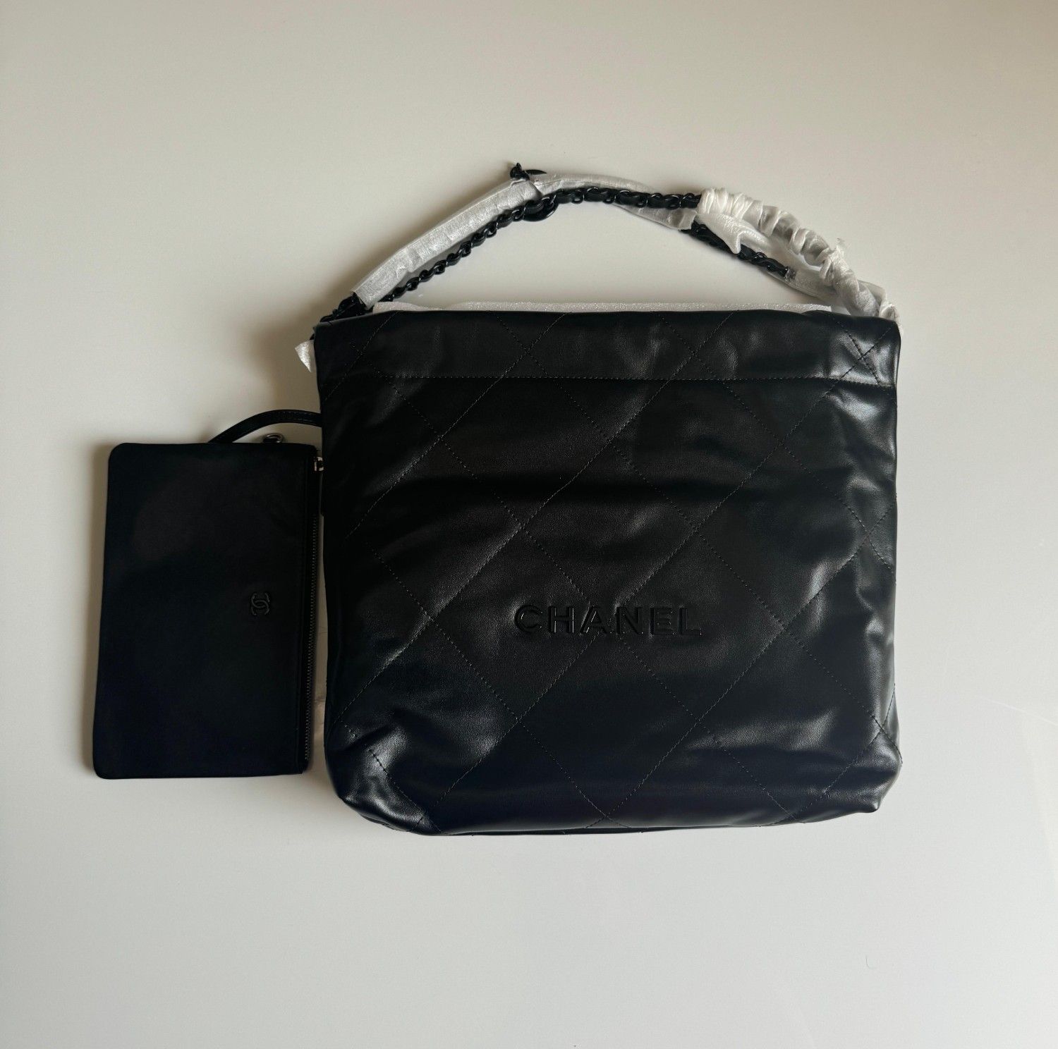 Chanel 22 Small Black Calfskin Hardware Bag Chanel 22 Small Black Calfskin Hardware Bag