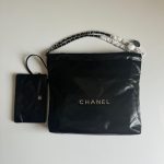 Chanel 22 Small Black Calfskin silver Hardware Bag