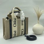 Chloe Tote Small Woody Beige & Black