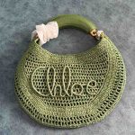 Chloe Summer Banana Bag Leaf Green Raffia
