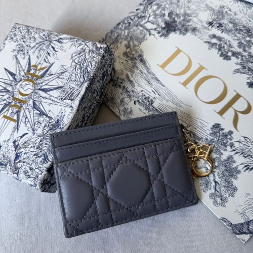 Dior Lady Dior Card Holder Black Lambskin