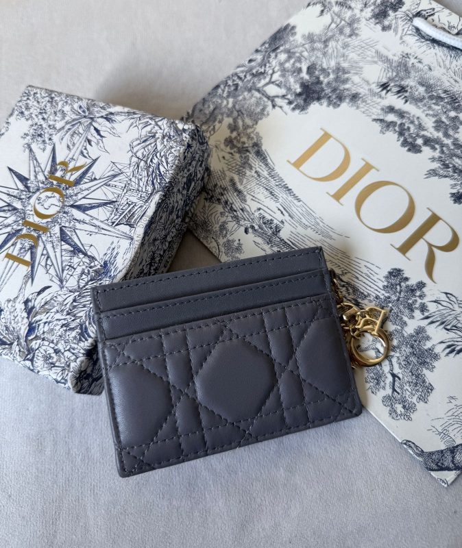 Dior Lady Dior Card Holder Black Lambskin