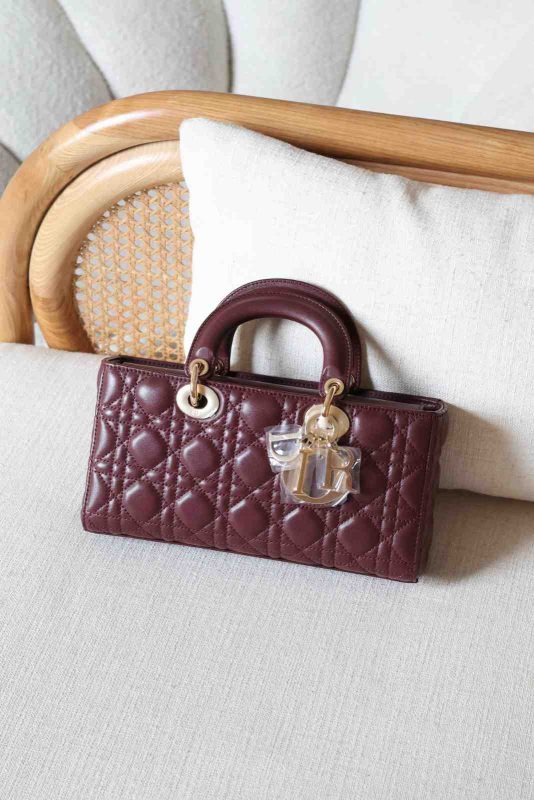 Dior Lady D-Joy Medium Burgundy Lambskin