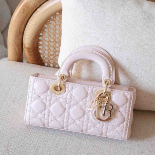 Dior Lady D-Joy Medium Light Pink Cannage Lambskin