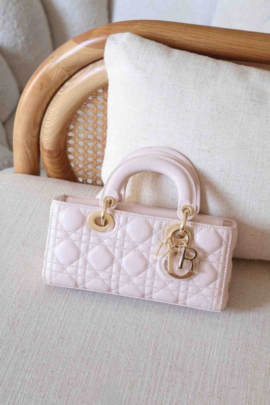 Dior Lady D-Joy Medium Light Pink Cannage Lambskin