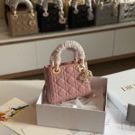 Dior Lady Dior Mini Blush Pink Lambskin Bag