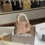 Dior Lady Dior Mini Pale Pink Lambskin Bag