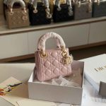 Dior Lady Dior Mini Powder Pink Lambskin Bag