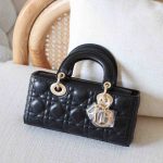 Dior Lady D-Joy Small Black Lambskin Cannage