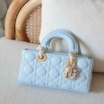 Dior Lady D-Joy Small Ice Blue Cannage Lambskin