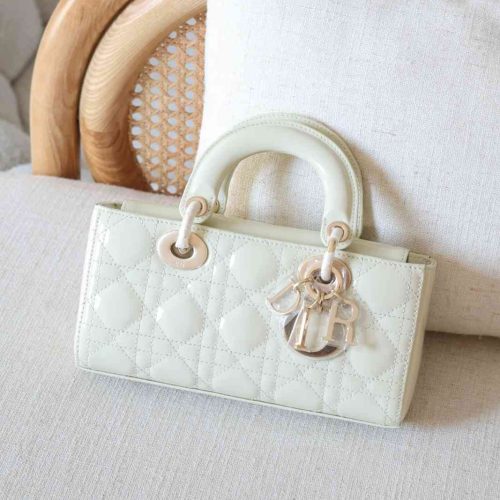Dior Lady D-Joy Small Light Lime Green Lambskin