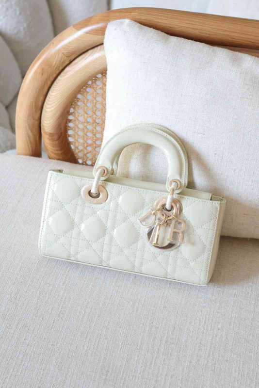 Dior Lady D-Joy Small Light Lime Green Lambskin