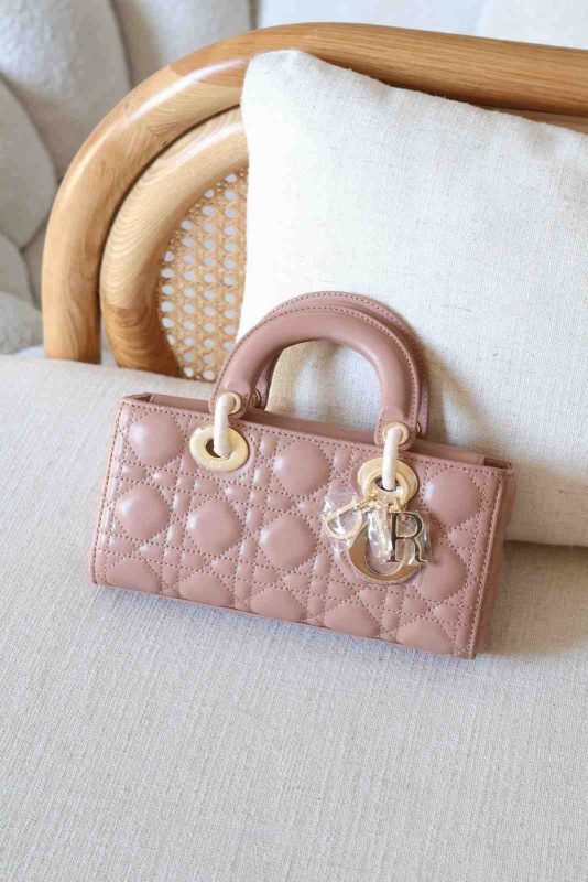 Dior Lady D-Joy Small Powder Pink Cannage Lambskin