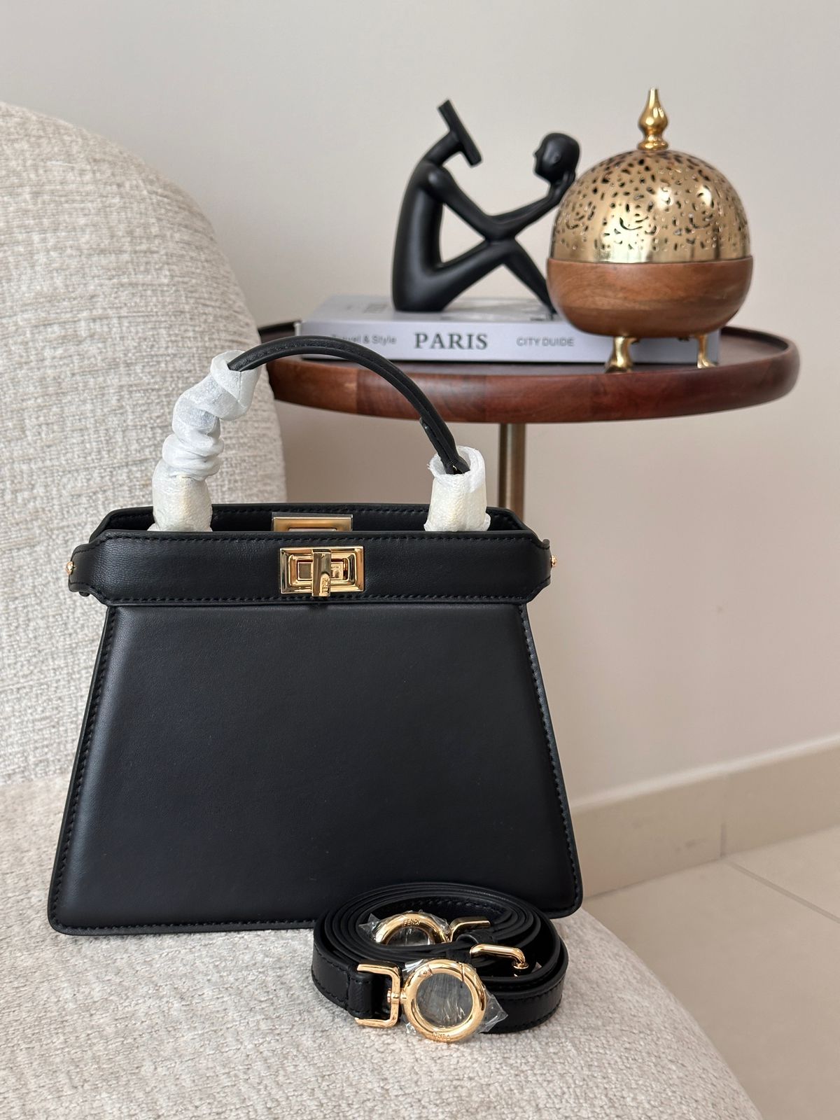 Fendi Peekaboo ISeeU Petite Black Fendi Peekaboo ISeeU Petite Black