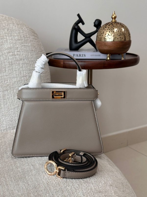 Fendi Peekaboo ISeeU Petite Dove Grey