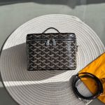 Goyard Vanity Case Muse Mini Black Canvas
