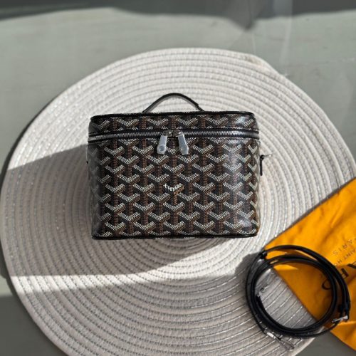 Goyard Vanity Case Muse Mini Black Canvas