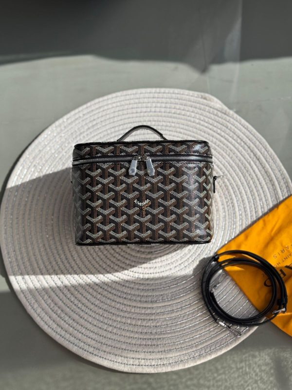 Goyard Vanity Case Muse Mini Black Canvas