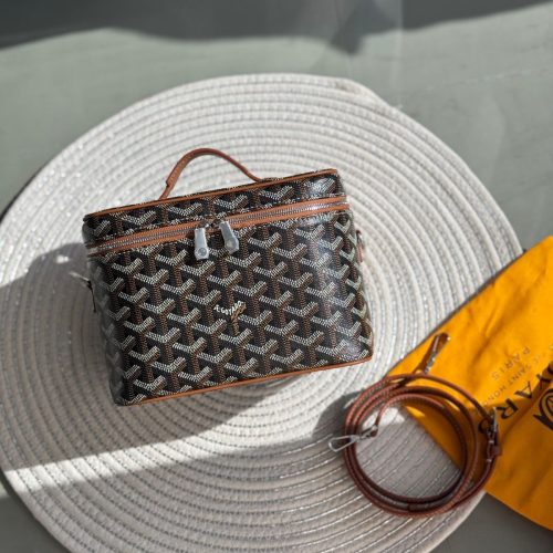 Goyard Muse Vanity Case Mini Black Tan