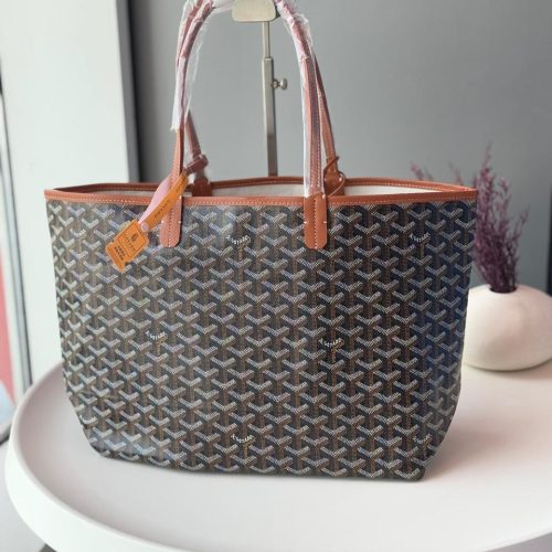 Goyard Saint Louis PM Tote Black Tan