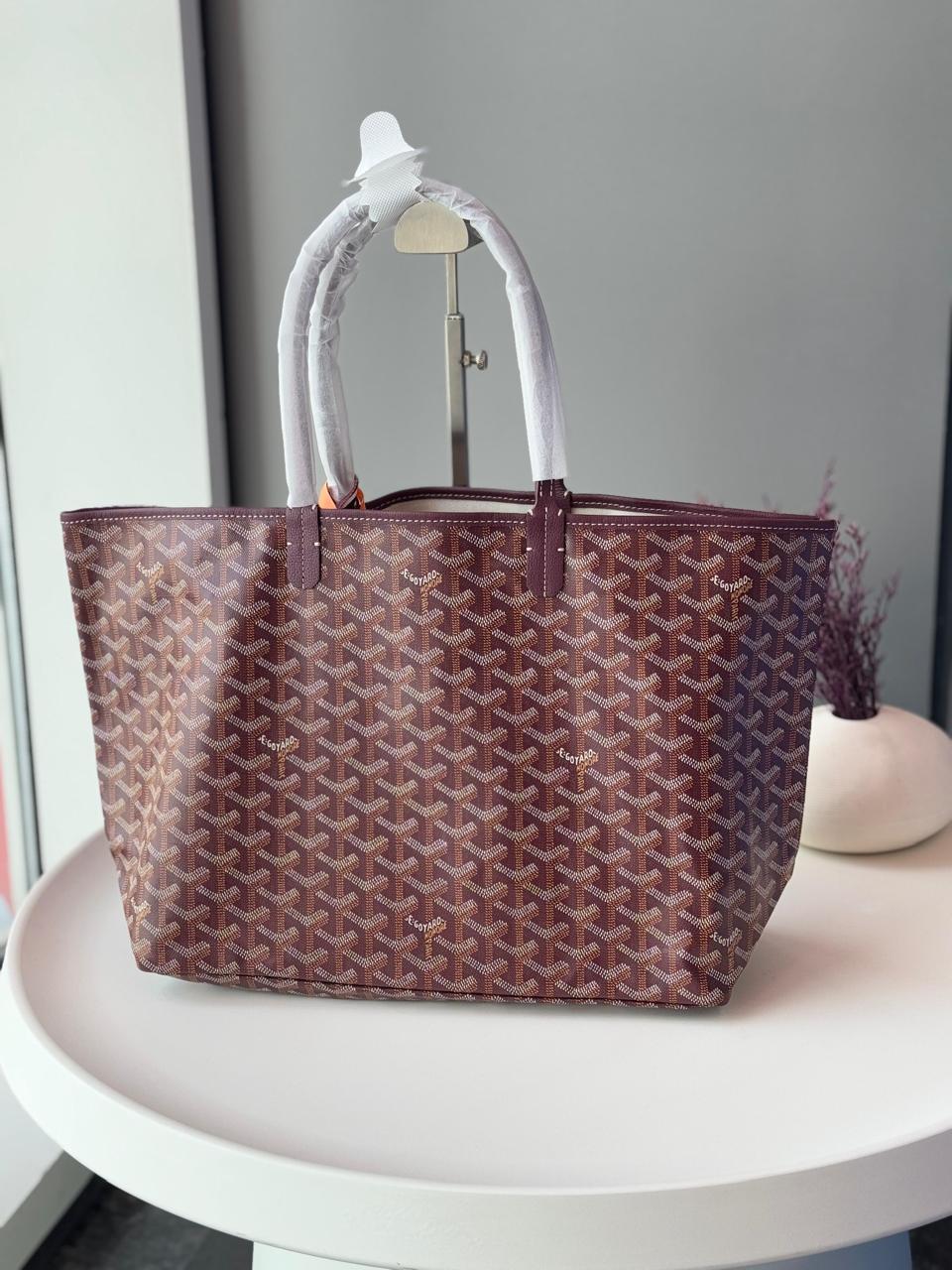 Goyard Saint Louis PM Tote Burgundy Goyard Saint Louis PM Tote Burgundy