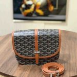 Goyard Belvedere PM Bag Black Tan