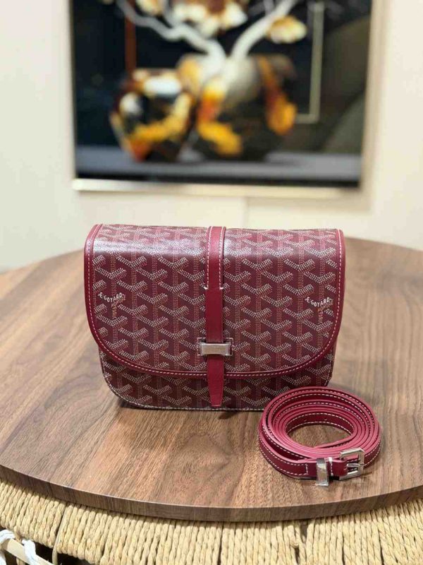 Goyard Belvedere PM Bag Burgundy