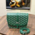 Goyard Belvedere PM Bag Green Canvas
