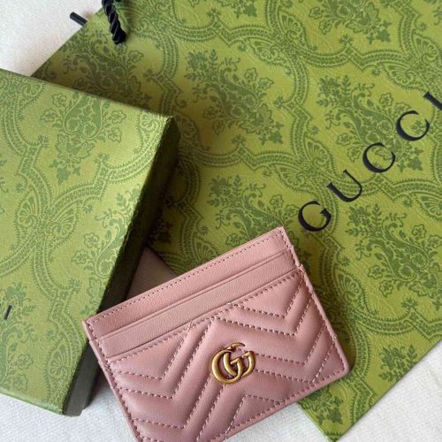 Gucci GG Marmont Card Case Light Pink