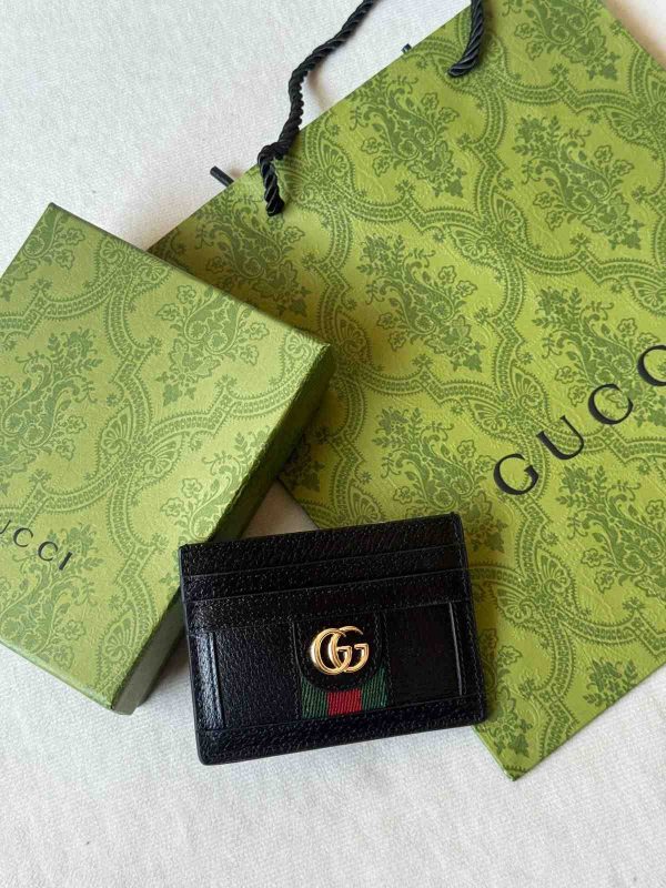 Gucci Ophidia Card Wallet Black Leather