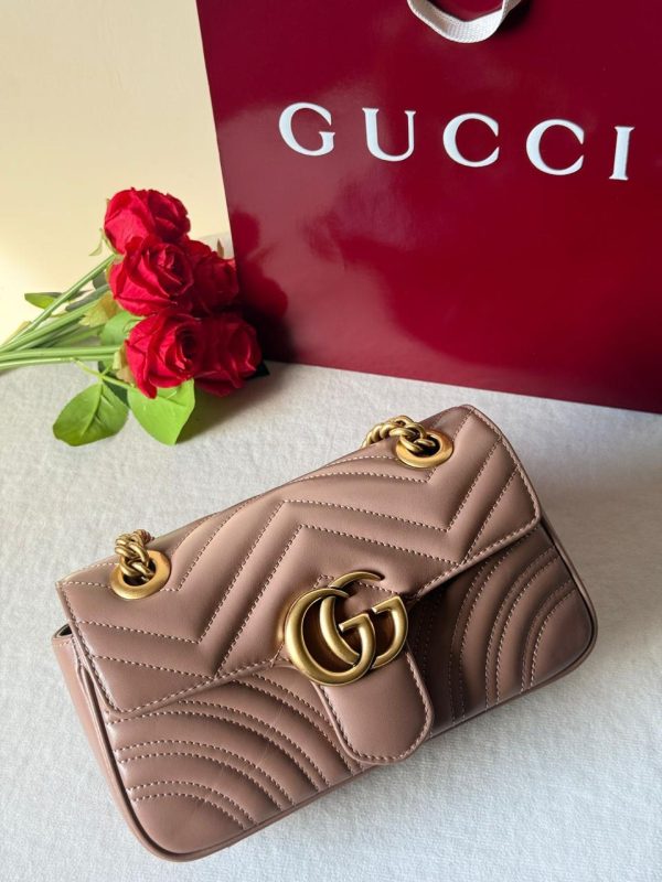 Gucci GG Marmont Small Dusty Pink Bag