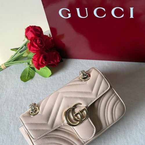 Gucci GG Marmont Small Pink Beige Bag