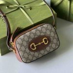Gucci Horsebit 1955 Small Bag Beige GG Canvas