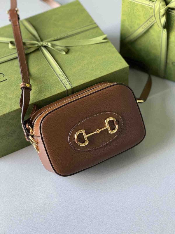 Gucci Horsebit 1955 Small Bag Brown