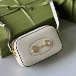 Gucci Horsebit 1955 Small Bag White